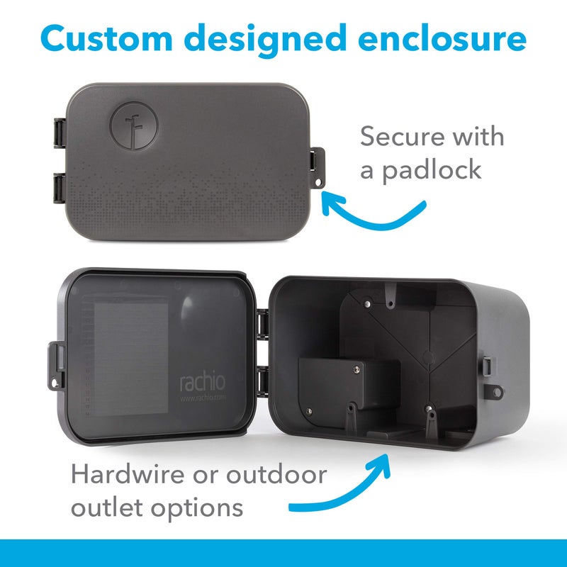 Rachio Smart Sprinkler Controller Weatherproof Outdoor Enclosure, Compatible with Rachio 3 Smart Controllers, also 2nd and 3rd Generation Compatible - Image 3